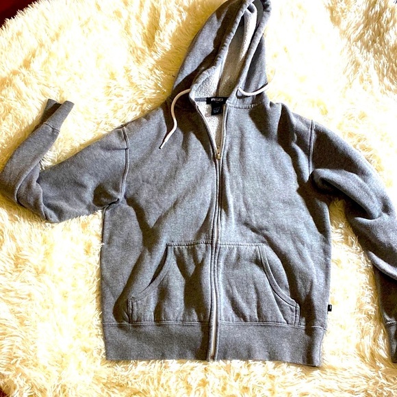 RSQ Other - RSQ BOY’S GRAY ZIP UP FLEECE HOODIE Size S EUC